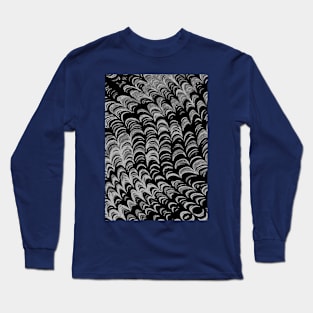 Black and white psychedelic pattern Long Sleeve T-Shirt